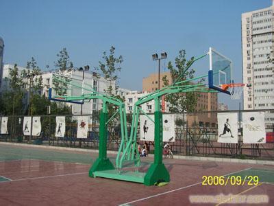 平箱配鋼化籃板籃球架